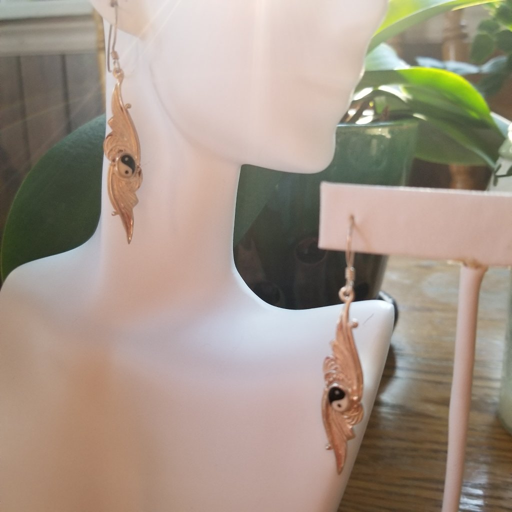 Silver Yin Yang Earrings